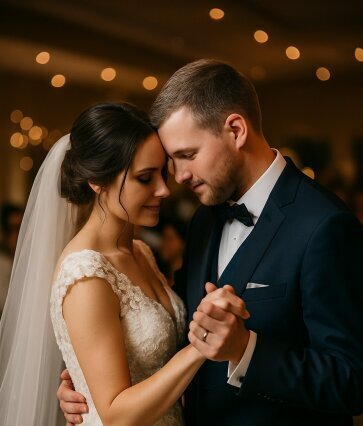 DJ Minden begleitet den Eröffnungstanz des Brautpaares auf einer Hochzeit