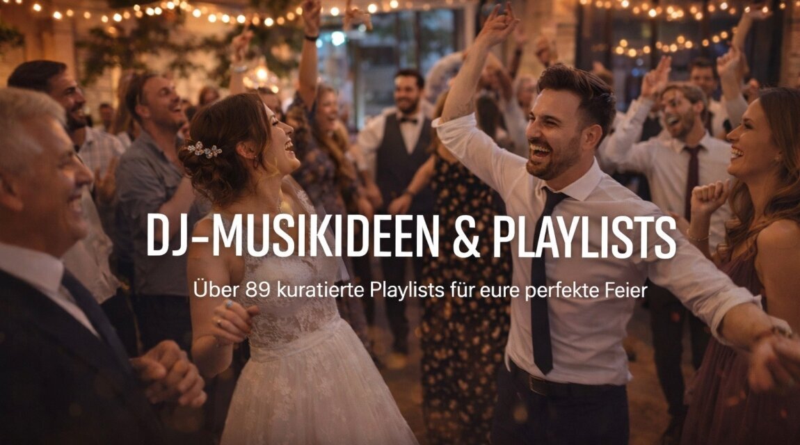 DJ Playlisten für Hochzeit und Party – individuelle Musikideen für jede Phase der Feier