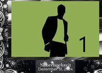 06 Silver-Black Foto-Layout einer Fotobox zum Mieten in OWL mit elegantem silber-schwarzem Design für Hochzeiten und Events