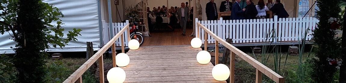 Eines unserer Lichtsets auf einer Betriebsfeier